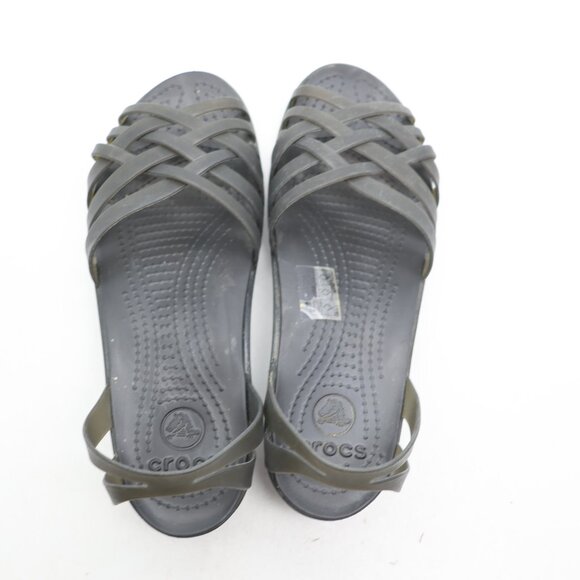 Crocs  Huarache Isabella Jelly Mini Wedge Women's Size 7 Slip On Sandals Casual - Picture 9 of 9